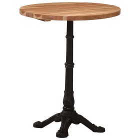 Mesa de bistró madera maciza de acacia Ø60x76 cm