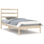 Solid pine wood bed frame 90x200 cm by vidaXL, Beds and slatted bases - Ref: Foro24-3104918, Price: 80,02 €, Discount: %