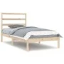 Solid pine wood bed frame 90x200 cm by vidaXL, Beds and slatted bases - Ref: Foro24-3104918, Price: 76,91 €, Discount: %
