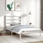 Massives Bettgestell aus weißem Kiefernholz, 90 x 200 cm von vidaXL, Betten und Lattenroste - Ref: Foro24-3104919, Preis: 85,...