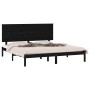 Estructura de cama de madera maciza de pino negro 200x200 cm de vidaXL, Camas y somieres - Ref: Foro24-3104827, Precio: 173,7...