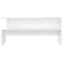 Glänzend weißer Couchtisch aus Holzwerkstoff, 90 x 55 x 42,5 cm von vidaXL, Couchtisch - Ref: Foro24-834282, Preis: 55,39 €, ...