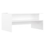 Glänzend weißer Couchtisch aus Holzwerkstoff, 90 x 55 x 42,5 cm von vidaXL, Couchtisch - Ref: Foro24-834282, Preis: 55,39 €, ...