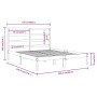 Estructura de cama madera maciza 120x190 cm de vidaXL, Camas y somieres - Ref: Foro24-3104903, Precio: 108,33 €, Descuento: %