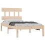 Solid wood single bed frame 90x200 cm by vidaXL, Beds and slatted bases - Ref: Foro24-3104723, Price: 81,49 €, Discount: %