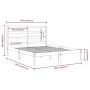 White solid pine wood bed frame 140x190 cm by vidaXL, Beds and slatted bases - Ref: Foro24-3104914, Price: 114,08 €, Discount: %