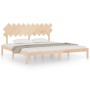 Bettgestell aus Massivholz 200x200 cm von vidaXL, Betten und Lattenroste - Ref: Foro24-3104888, Preis: 130,89 €, Rabatt: %