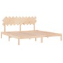 Bettgestell aus Massivholz 200x200 cm von vidaXL, Betten und Lattenroste - Ref: Foro24-3104888, Preis: 130,89 €, Rabatt: %