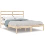 Solid pine wood bed frame 120x200 cm by vidaXL, Beds and slatted bases - Ref: Foro24-3104928, Price: 106,32 €, Discount: %