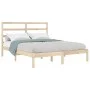 Estructura de cama madera maciza de pino 120x200 cm de vidaXL, Camas y somieres - Ref: Foro24-3104928, Precio: 103,42 €, Desc...