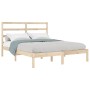 Solid pine wood bed frame 120x200 cm by vidaXL, Beds and slatted bases - Ref: Foro24-3104928, Price: 106,32 €, Discount: %