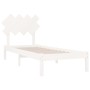 Weißer Massivholzbettrahmen 90x190 cm von vidaXL, Betten und Lattenroste - Ref: Foro24-3104854, Preis: 91,68 €, Rabatt: %