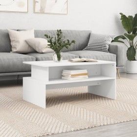 Weißer Couchtisch aus Holzwerkstoff, 90 x 55 x 42,5 cm von vidaXL, Couchtisch - Ref: Foro24-834278, Preis: 44,50 €, Rabatt: %