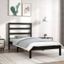 Solid black pine wood bed frame 100x200 cm by vidaXL, Beds and slatted bases - Ref: Foro24-3104927, Price: 116,62 €, Discount: %