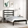 Solid black pine wood bed frame 100x200 cm by vidaXL, Beds and slatted bases - Ref: Foro24-3104927, Price: 115,19 €, Discount: %