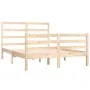 Solid pine wood bed frame 120x190 cm by vidaXL, Beds and slatted bases - Ref: Foro24-3104976, Price: 109,66 €, Discount: %
