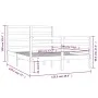 Estructura de cama madera maciza de pino 120x190 cm de vidaXL, Camas y somieres - Ref: Foro24-3104976, Precio: 111,03 €, Desc...