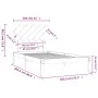 Honey brown solid wood bed frame 100x200 cm by vidaXL, Beds and slatted bases - Ref: Foro24-3104861, Price: 100,03 €, Discoun...