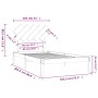 Honigbrauner Massivholzbettrahmen 100x200 cm von vidaXL, Betten und Lattenroste - Ref: Foro24-3104861, Preis: 101,36 €, Rabat...