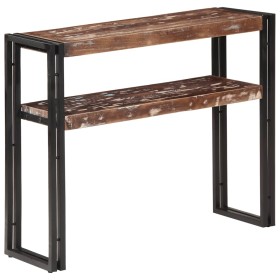 Mesa consola de madera maciza reciclada 90x30x75 cm