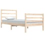 Solid pine wood bed frame 90x200 cm by vidaXL, Beds and slatted bases - Ref: Foro24-3104991, Price: 85,75 €, Discount: %