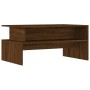 Mesa de centro madera de ingeniería marrón roble 90x55x42,5 cm