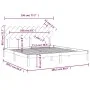 Solid black pine wood bed frame 200x200 cm by vidaXL, Beds and slatted bases - Ref: Foro24-3104892, Price: 161,32 €, Discount: %