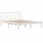 Solid white pine wood bed frame 200x200 cm by vidaXL, Beds and slatted bases - Ref: Foro24-3105092, Price: 136,98 €, Discount: %