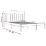 Solid white pine wood bed frame 200x200 cm by vidaXL, Beds and slatted bases - Ref: Foro24-3105092, Price: 136,98 €, Discount: %
