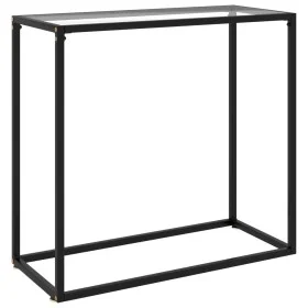 Transparent tempered glass console table 80x35x75 cm by vidaXL, Side tables - Ref: Foro24-322807, Price: 54,29 €, Discount: %