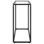 Mesa consola vidrio templado transparente 80x35x75 cm
