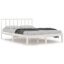 Solid white pine wood bed frame 120x200 cm by vidaXL, Beds and slatted bases - Ref: Foro24-3105067, Price: 121,48 €, Discount: %