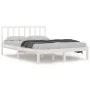 Solid white pine wood bed frame 120x200 cm by vidaXL, Beds and slatted bases - Ref: Foro24-3105067, Price: 117,10 €, Discount: %