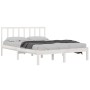 Solid white pine wood bed frame 120x200 cm by vidaXL, Beds and slatted bases - Ref: Foro24-3105067, Price: 121,48 €, Discount: %