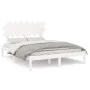 Estructura de cama de madera maciza blanco 150x200 cm de vidaXL, Camas y somieres - Ref: Foro24-3104874, Precio: 125,89 €, De...