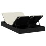 Tumbona 2 personas ratán sintético con cojines negro de vidaXL, Tumbonas - Ref: Foro24-319645, Precio: 264,12 €