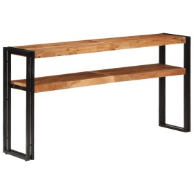 Mesa consola de madera maciza de acacia 150x30x75 cm