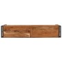 Mesa consola de madera maciza de acacia 150x30x75 cm