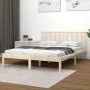 Estructura de cama madera maciza de pino 120x190 cm de vidaXL, Camas y somieres - Ref: Foro24-3105041, Precio: 110,97 €, Desc...