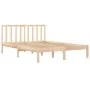 Estructura de cama madera maciza de pino 120x190 cm de vidaXL, Camas y somieres - Ref: Foro24-3105041, Precio: 110,97 €, Desc...