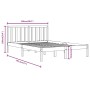 Estructura de cama madera maciza de pino 120x190 cm de vidaXL, Camas y somieres - Ref: Foro24-3105041, Precio: 114,43 €, Desc...