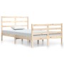 Estructura de cama madera maciza de pino 120x200 cm