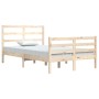 Estructura de cama madera maciza de pino 120x200 cm