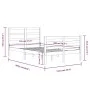 Solid pine wood bed frame 120x200 cm by vidaXL, Beds and slatted bases - Ref: Foro24-3105001, Price: 105,63 €, Discount: %