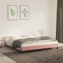 Estructura de cama con cabecero de terciopelo rosa 180x200 cm de vidaXL, Camas y somieres - Ref: Foro24-347590, Precio: 110,8...
