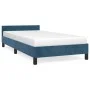 Dark blue velvet bed frame with headboard 80x200 cm by vidaXL, Beds and slatted bases - Ref: Foro24-347541, Price: 84,63 €, D...