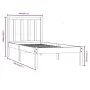 Massiver Bettrahmen aus weißem Kiefernholz, 90 x 190 cm von vidaXL, Betten und Lattenroste - Ref: Foro24-3105102, Preis: 100,...