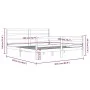 Honey brown solid pine wood bed frame 200x200 cm by vidaXL, Beds and slatted bases - Ref: Foro24-3105029, Price: 161,67 €, Di...