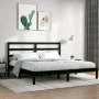 Bettgestell aus massivem schwarzem Kiefernholz, 200 x 200 cm von vidaXL, Betten und Lattenroste - Ref: Foro24-3104957, Preis:...