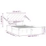 Small double bed frame solid wood 135x190 cm by vidaXL, Beds and slatted bases - Ref: Foro24-3104843, Price: 130,70 €, Discou...